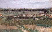 Berthe Morisot Village oil on canvas